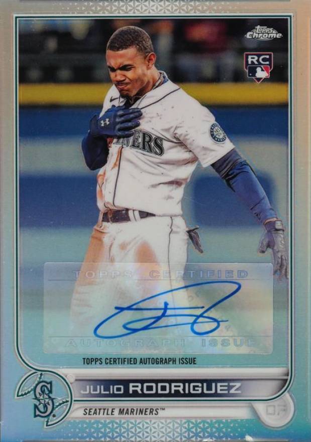 2022 Topps Chrome Update Autographs Julio Rodriguez #ACJRO Baseball Card