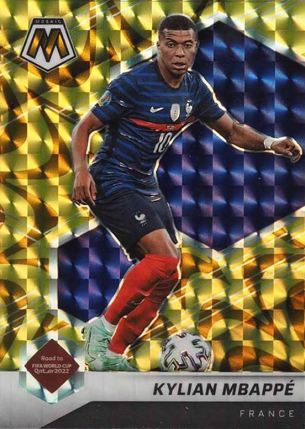 2021 Panini Mosaic FIFA Road to World Cup Kylian Mbappe #6 Soccer Card