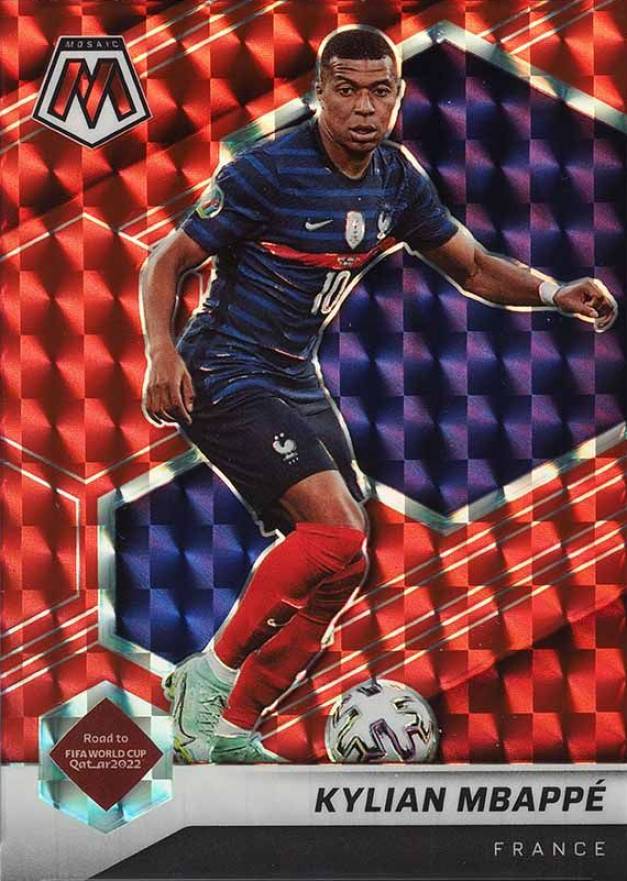 2021 Panini Mosaic FIFA Road to World Cup Kylian Mbappe #6 Soccer Card