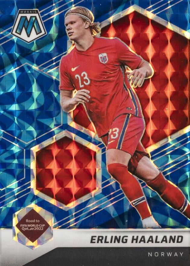 2021 Panini Mosaic FIFA Road to World Cup Erling Haaland #56 Soccer Card