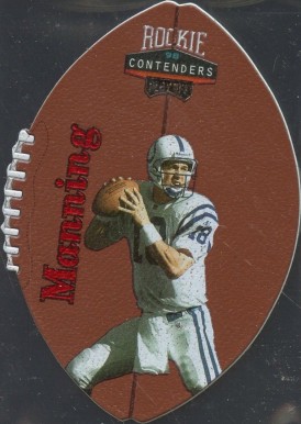 1998 Playoff Contenders Leather Peyton Manning #37 Football Card