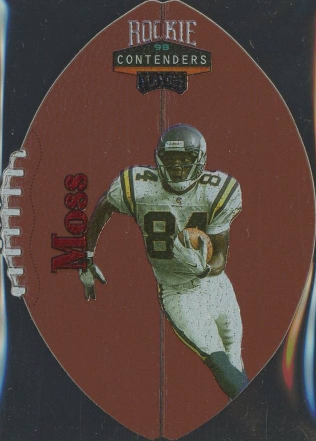 1998 Playoff Contenders Leather Randy Moss #52 Football Card