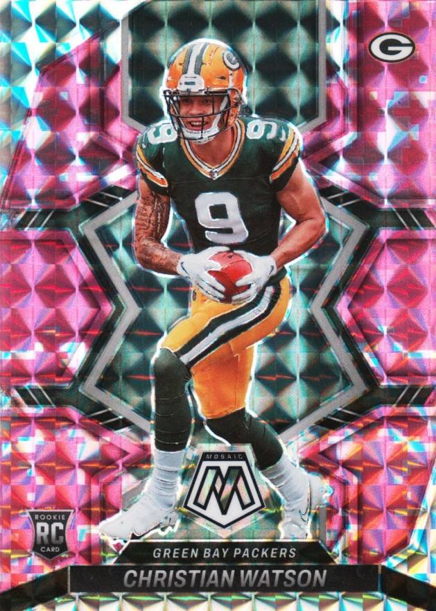 2022 Panini Mosaic Christian Watson #327 Football Card