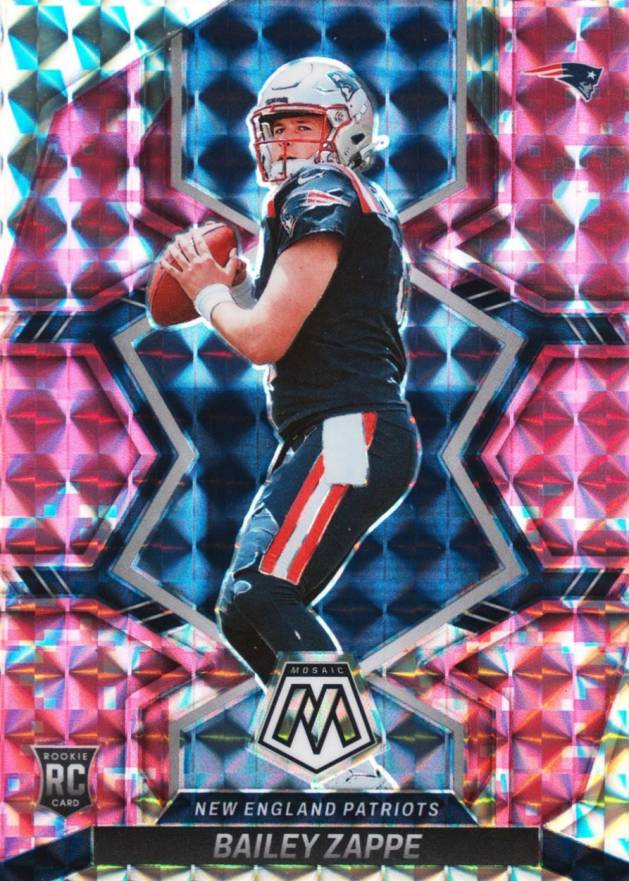 2022 Panini Mosaic Bailey Zappe #321 Football Card