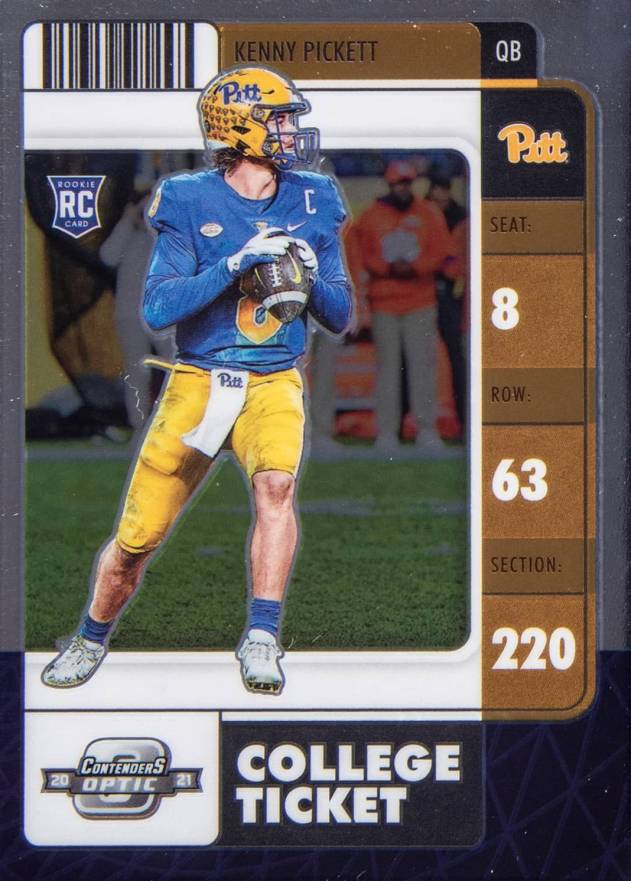 2022 Panini Chronicles Draft Picks Contenders Optic Kenny Pickett #1 Football Card