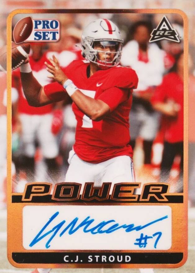 2021 Leaf Pro Set Power Autographs C.J. Stroud #CJS Football Card