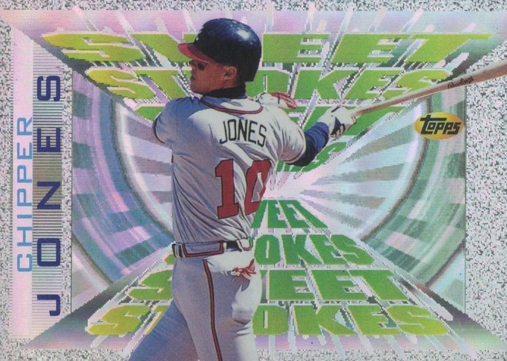 1997 Topps Sweet Strokes Chipper Jones #SS8 Baseball Card