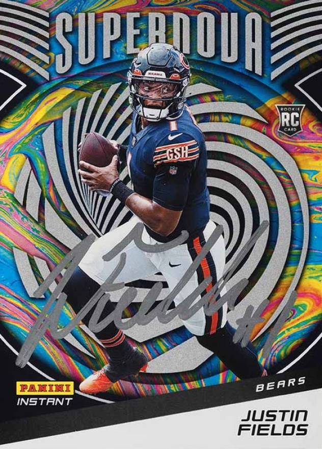 2021 Panini Instant Supernova Justin Fields #S5 Football Card