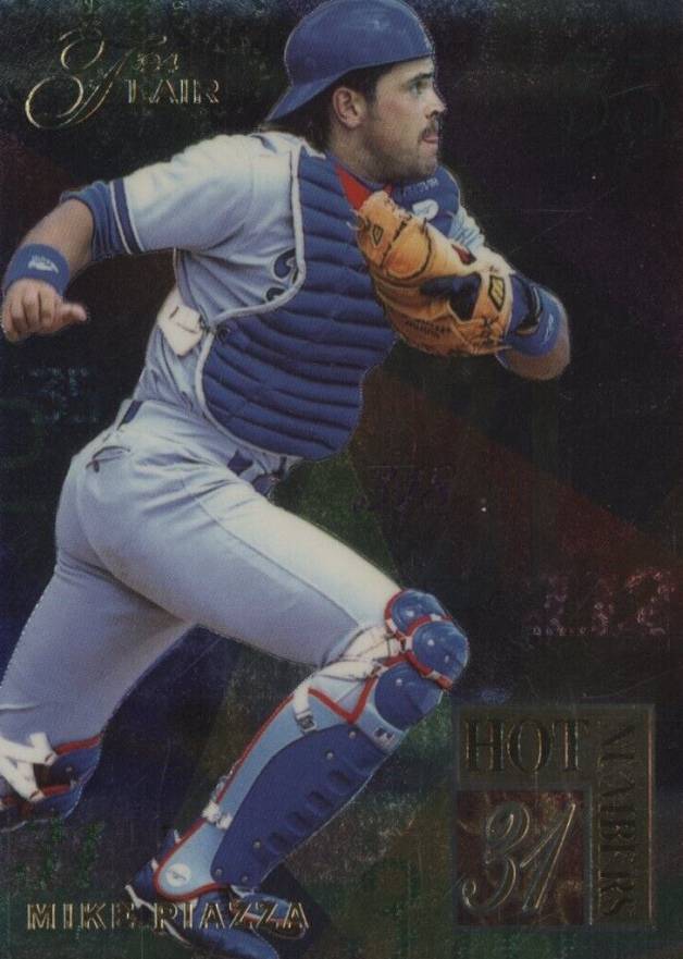 1994 Flair Hot Numbers Mike Piazza #7 Baseball Card