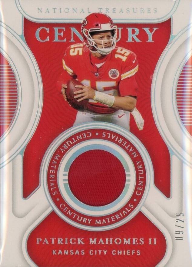 2021 Panini National Treasures Century Materials Patrick Mahomes II #PM Football Card