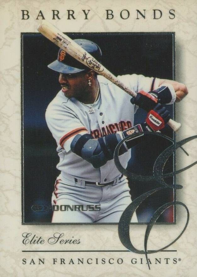 1997 Donruss Elite Inserts Barry Bonds #4 Baseball Card