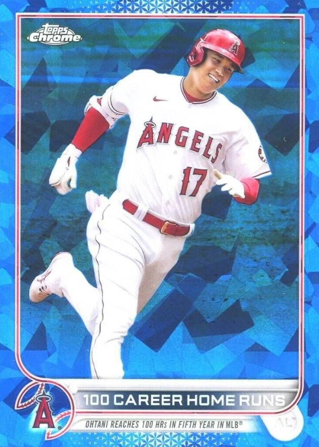 2022 Topps Chrome Update Sapphire Edition Shohei Ohtani #92 Baseball Card