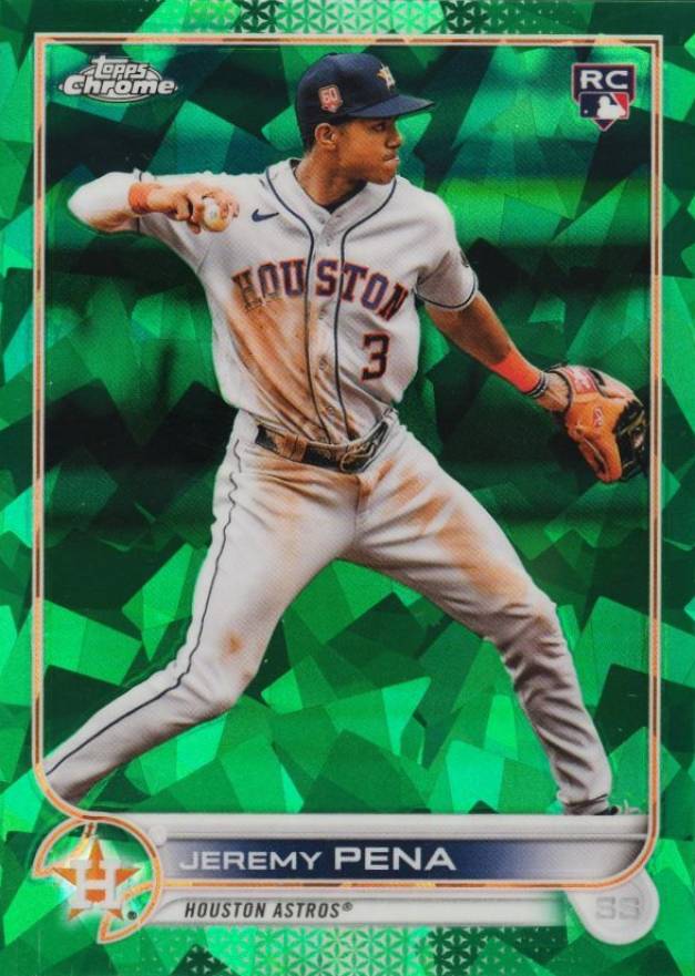 2022 Topps Chrome Update Sapphire Edition Jeremy Pena #253 Baseball Card