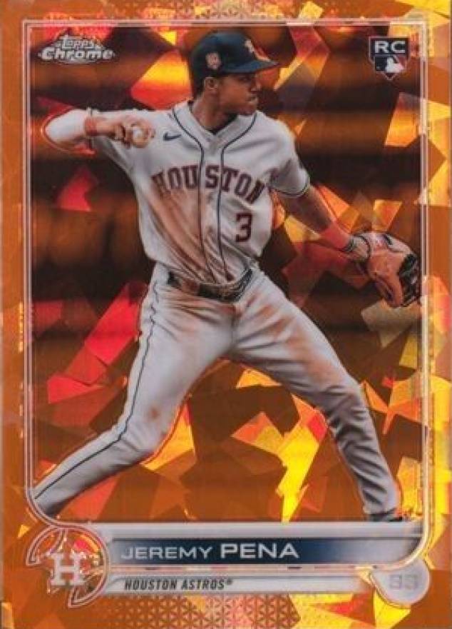 2022 Topps Chrome Update Sapphire Edition Jeremy Pena #253 Baseball Card