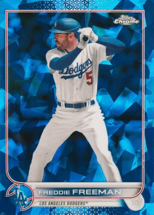 2022 Topps Chrome Update Sapphire Edition Freddie Freeman #330 Baseball Card