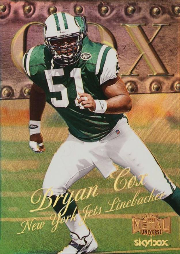 1999 Metal Universe Bryan Cox #106 Football Card