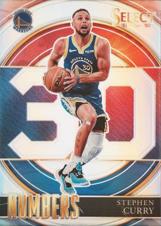 2021 Panini Select Select Numbers Stephen Curry #5 Basketball Card