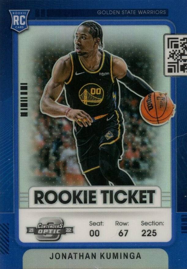 2021 Panini Contenders Optic Rookie Ticket Jonathan Kuminga #19 Basketball Card