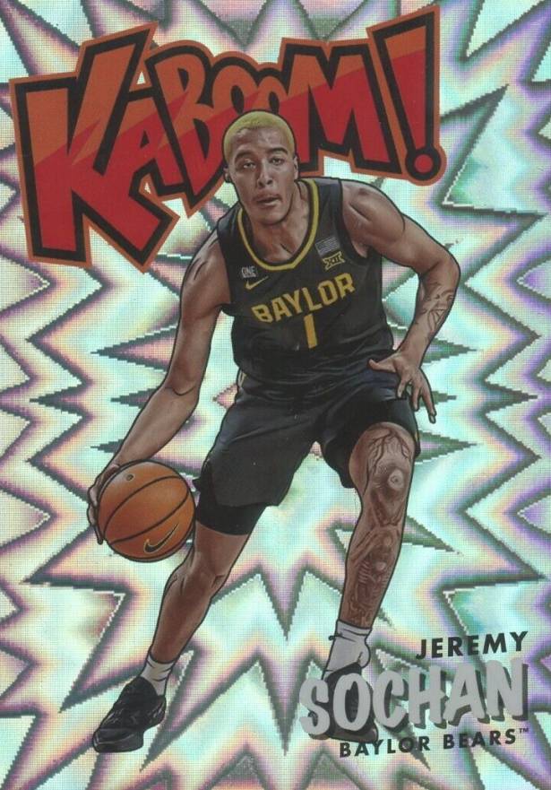 2022 Panini Chronicles Draft Picks Kaboom! Jeremy Sochan #KAJS Basketball Card