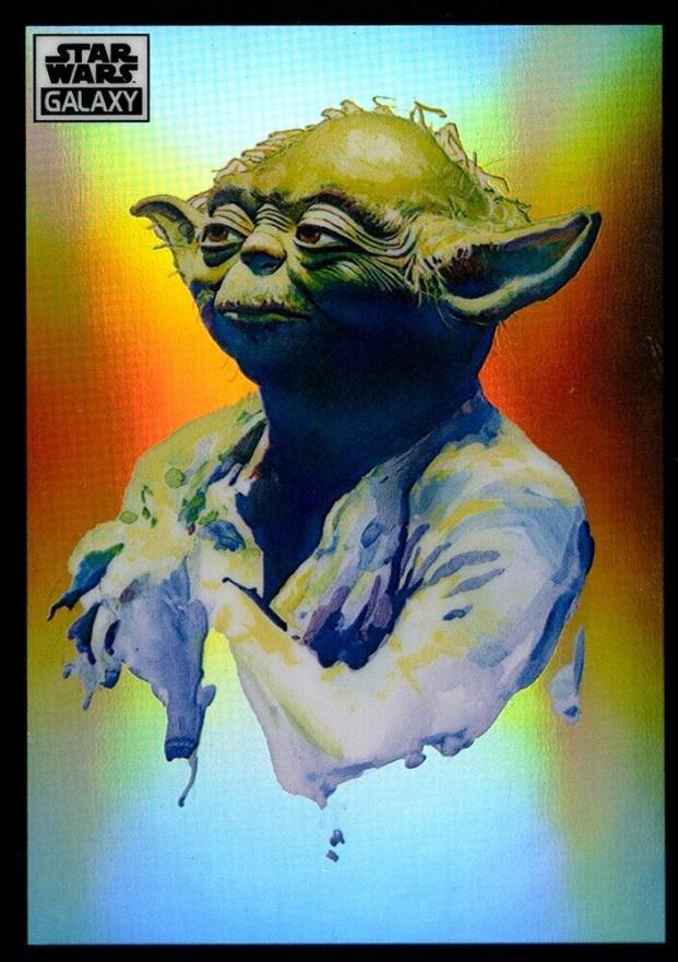 2022 Topps Chrome Star Wars Galaxy Yoda #7 Non-Sports Card