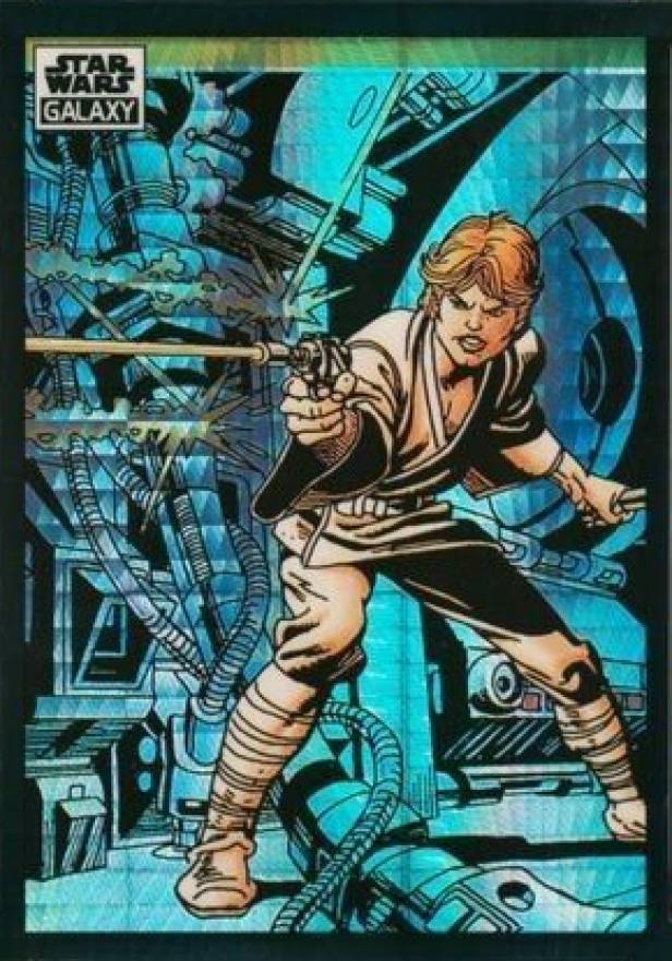 2022 Topps Chrome Star Wars Galaxy Luke Skywalker in Action! #21 Non-Sports Card