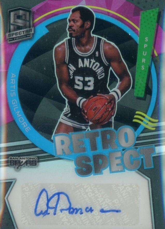 2021 Panini Spectra Retrospect Autographs Artis Gilmore #RSAART Basketball Card