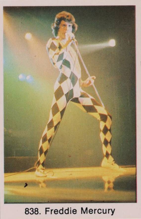 1978 Swedish Samlarsaker Freddie Mercury #838 Non-Sports Card