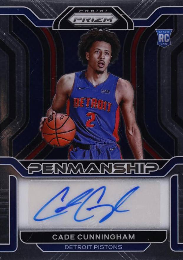 2021 Panini Prizm Rookie Penmanship Cade Cunningham #RPCCA Basketball Card