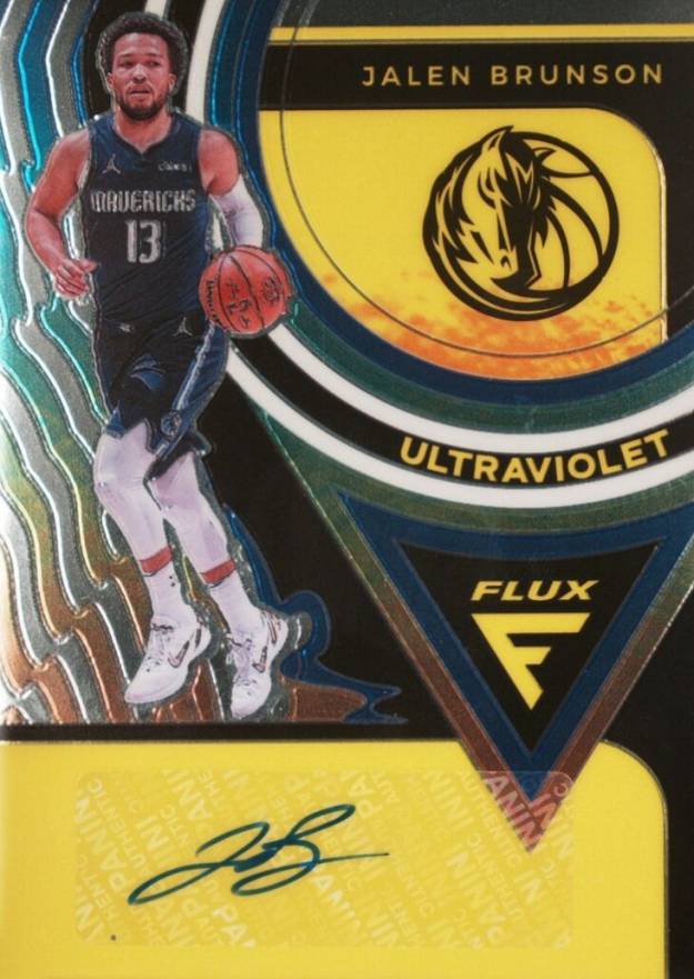 2020 Panini Flux Ultraviolet Signatures Jalen Brunson #UV-JBR Basketball Card