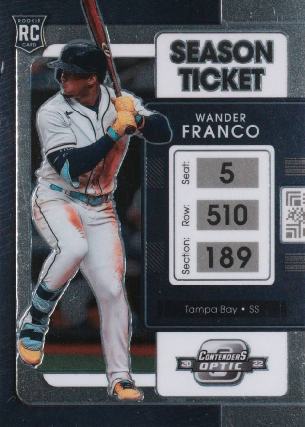 2022 Panini Chronicles Contenders Optic Wander Franco #1 Baseball Card