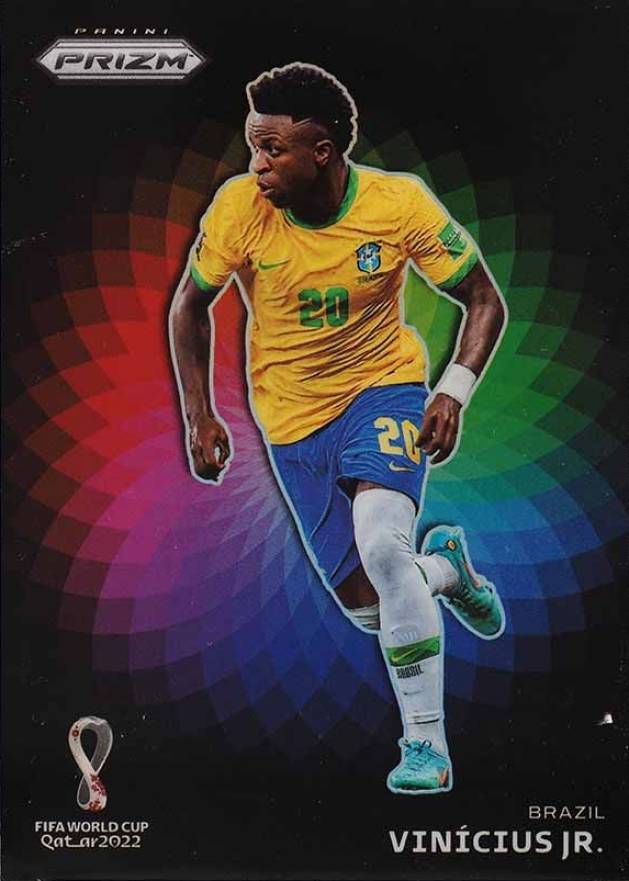 2022 Panini Prizm World Cup Qatar Color Wheel Vinicius Junior #3 Soccer Card