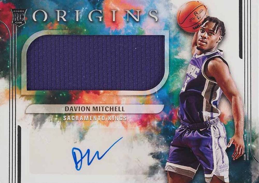 2021 Panini Origins Rookie Jersey Autographs Davion Mitchell #JA-MIT Basketball Card