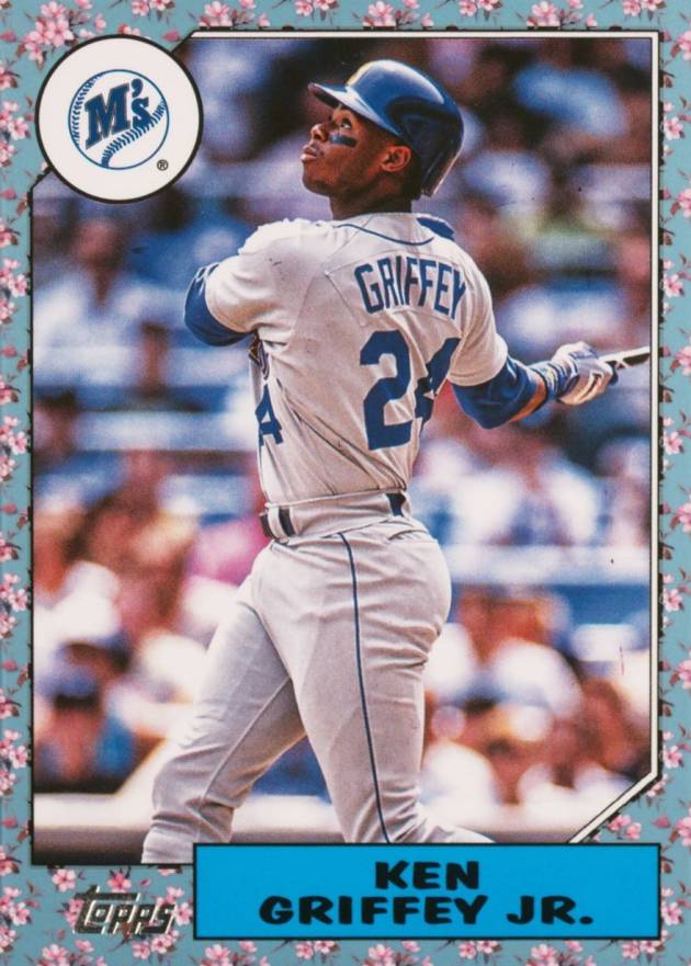 2022 Topps Japan Edition 1987 Topps Cherry Tree Variation Ken Griffey Jr. #21 Baseball Card