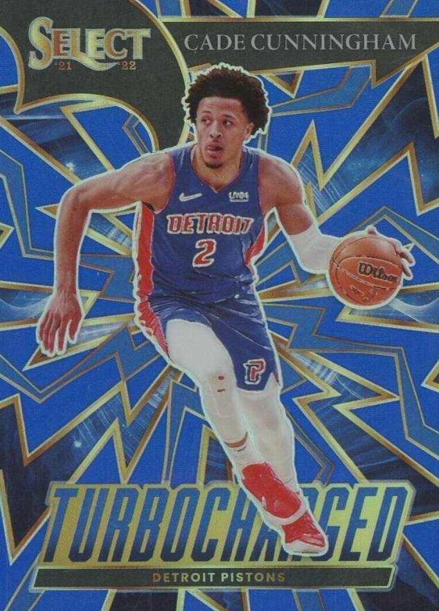 2021 Panini Select Turbo Charged Cade Cunningham #6 Basketball Card