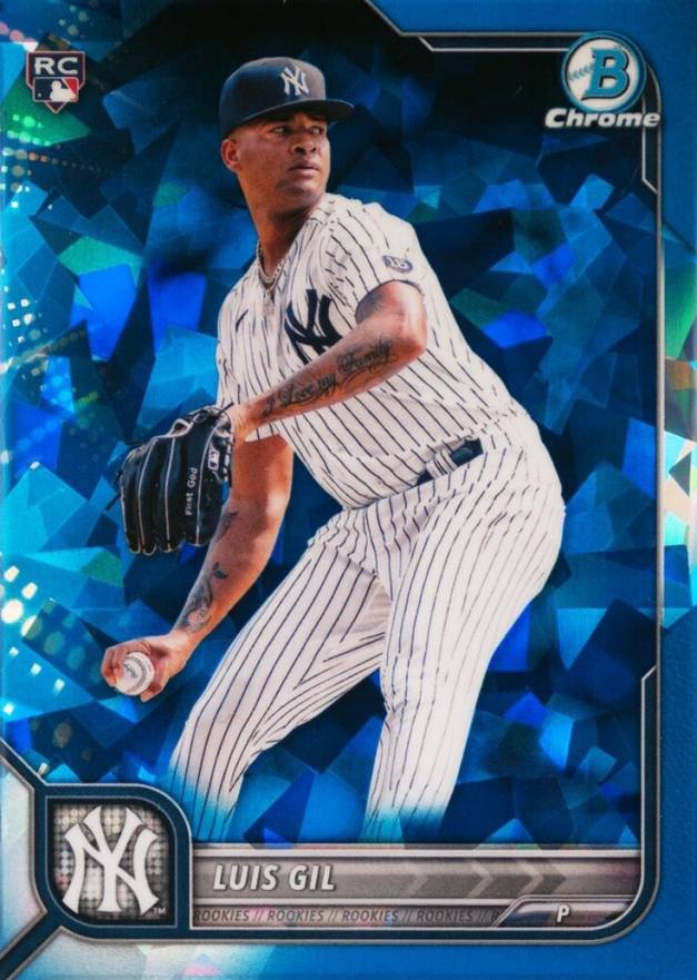 2022 Bowman Chrome Sapphire Edition Luis Gil #78 Baseball Card