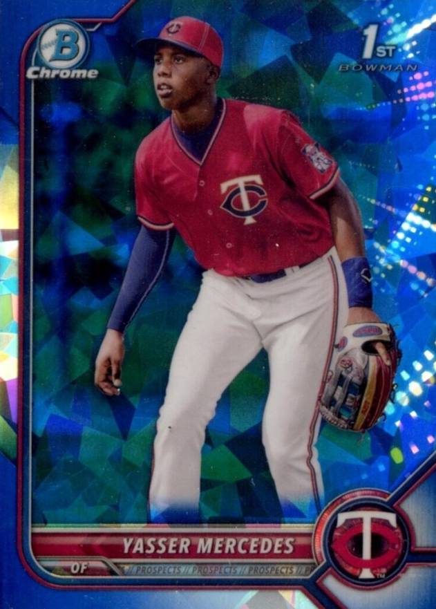 2022 Bowman Chrome Sapphire Edition Prospects Yasser Mercedes #BCP171 Baseball Card