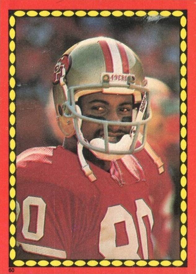 1988 Topps Stickers Stanley Morgan #28 Football Card