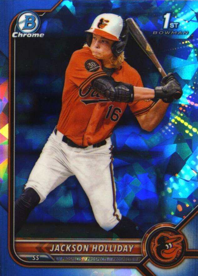 2022 Bowman Draft Chrome Sapphire Edition Jackson Holliday #BDC168 Baseball Card