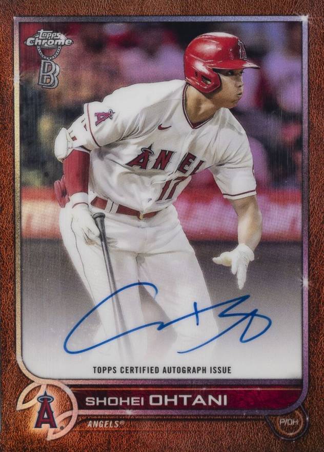 2022 Topps Chrome Ben Baller Autographs Shohei Ohtani #SO Baseball Card