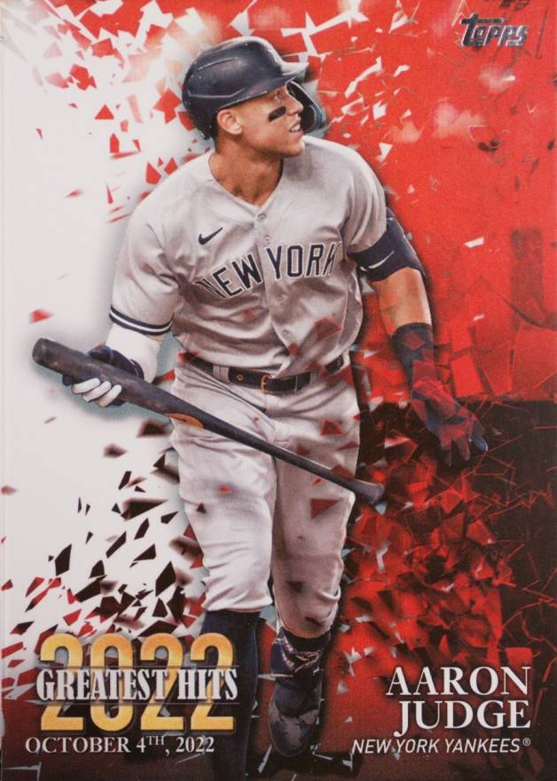 2023 Topps 2022 Greatest Hits Aaron Judge #22GH25 Baseball Card