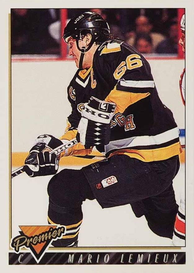 1993 Topps Premier Mario Lemieux #220 Hockey Card