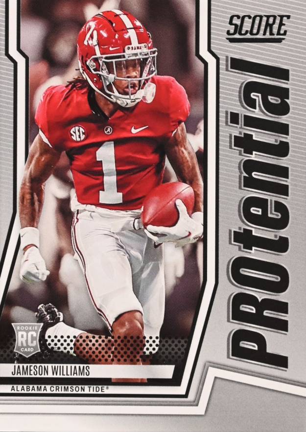 2022 Panini Score Protential Jameson Williams #PJW Football Card