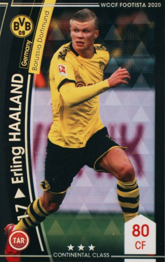 2019 Panini WCCF Footista F20-5 Erling Haaland #11 Soccer Card