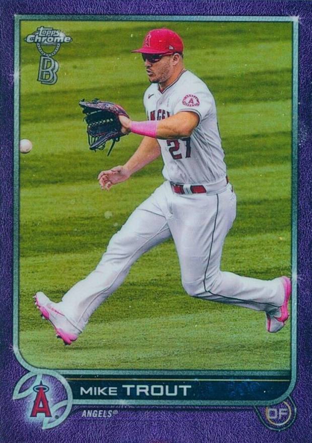 2022 Topps Chrome Ben Baller Mike Trout #200 Baseball Card