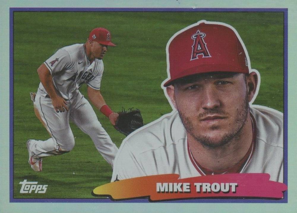 2022 Topps Archives 1988 Topps Big Foil Mike Trout #88BF19 Baseball Card