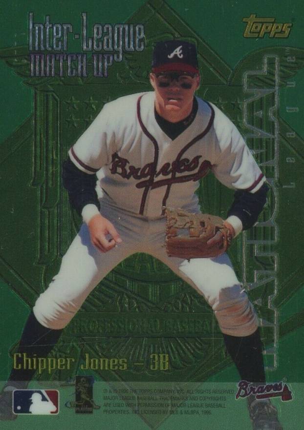 1997 Topps Inter-League Match-Up Chipper Jones/Mo Vaughn #ILM13 Baseball Card