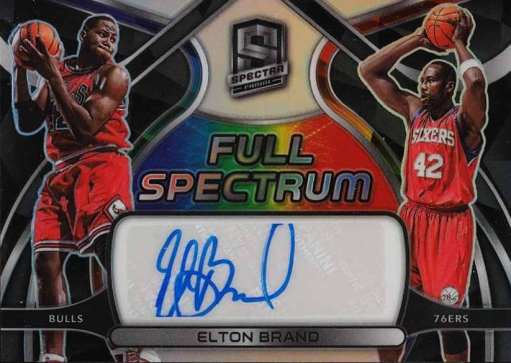2021 Panini Spectra Full Spectrum Signatures Elton Brand #FSSETB Basketball Card