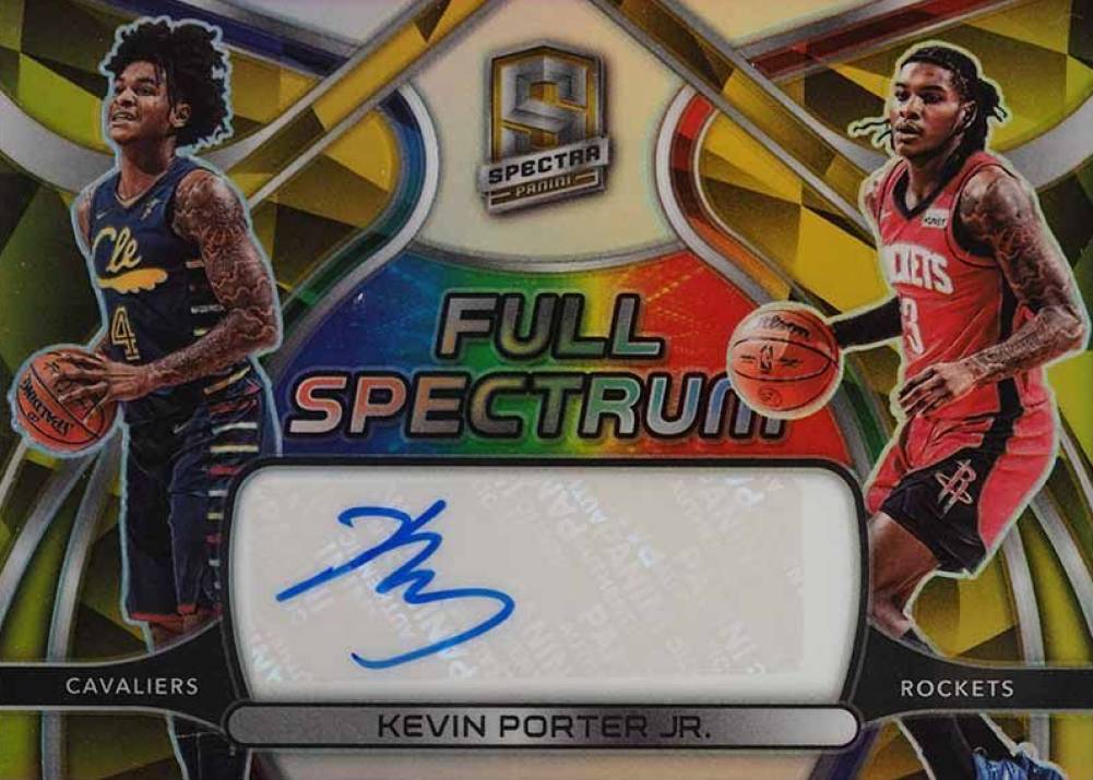 2021 Panini Spectra Full Spectrum Signatures Kevin Porter Jr. #FSSKPJ Basketball Card