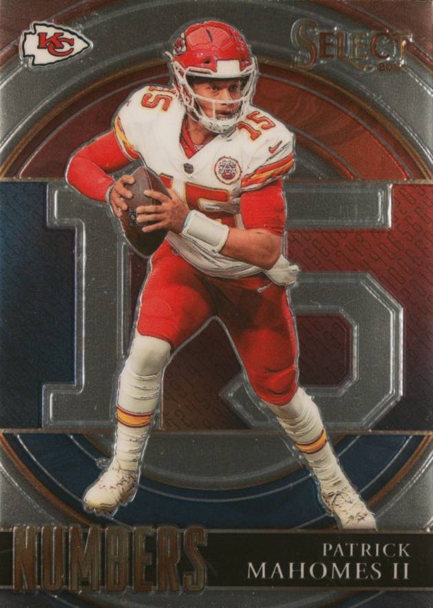 2021 Panini Select Select Numbers Patrick Mahomes II #SN1 Football Card