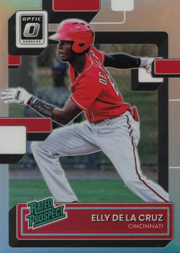 2022 Panini Donruss Optic Rated Prospect Elly de La Cruz #RP6 Baseball Card